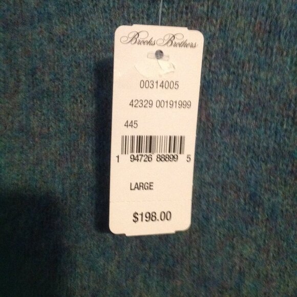 Brooks Brothers Other - Brooks Brothers Men's Large Brushed Wool Crewneck Sweater - New with Tags